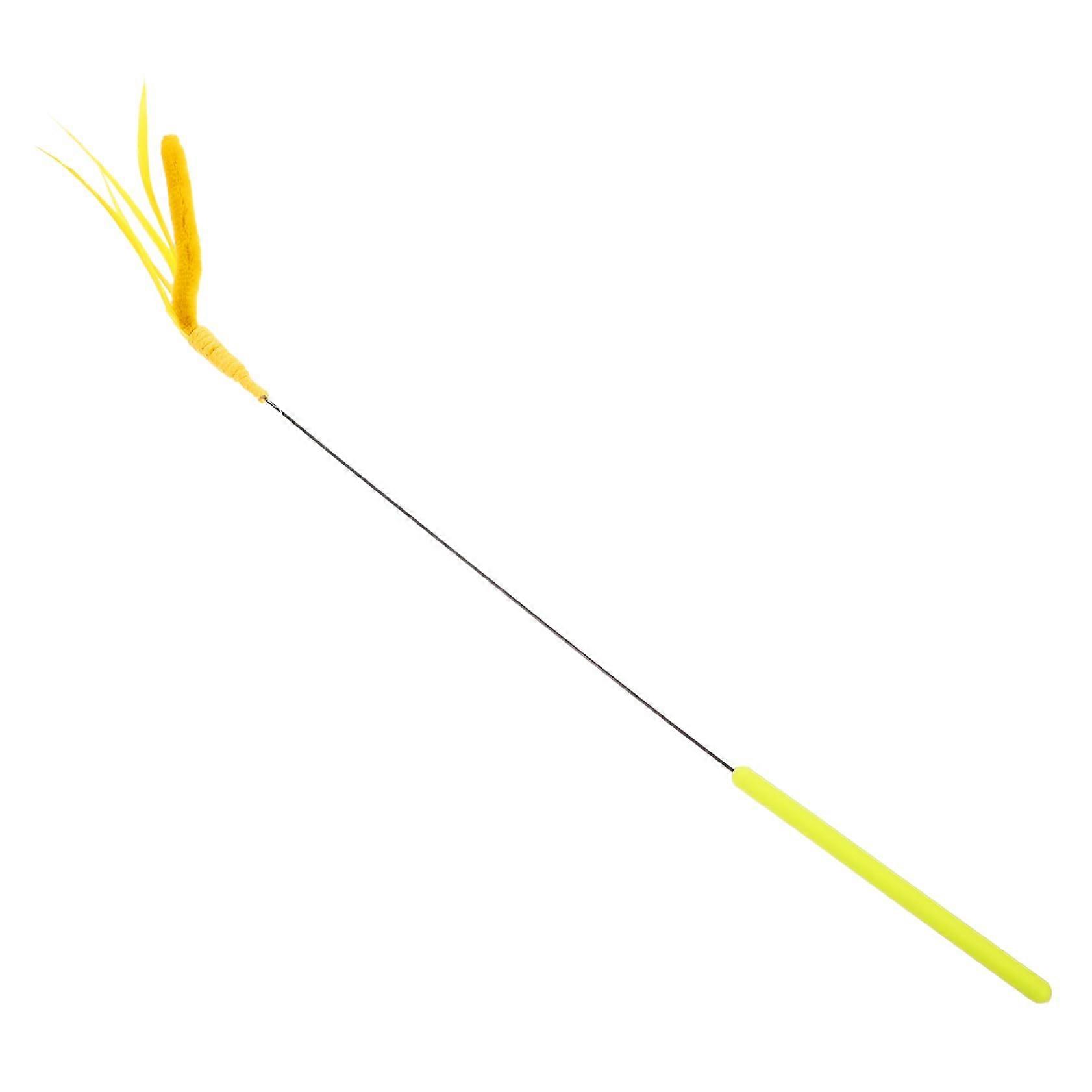 Interactive Cat Teaser Wand with Bright Colors for Indoor Cats Exercise and SelfEntertainment