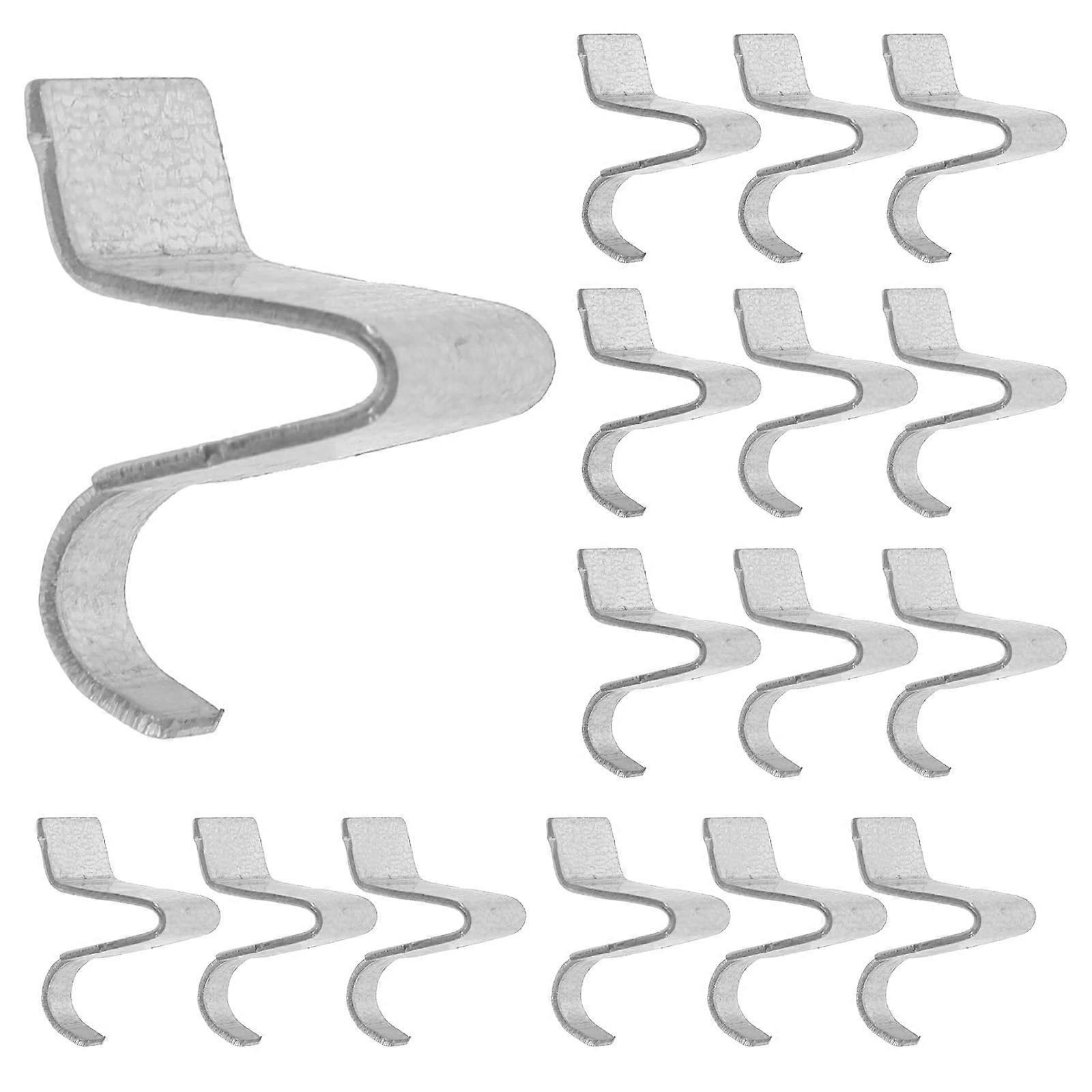 16pcs Heavy Duty Metal Shelf Support Clips for Cabinets, Sandusky Compatible, Silver