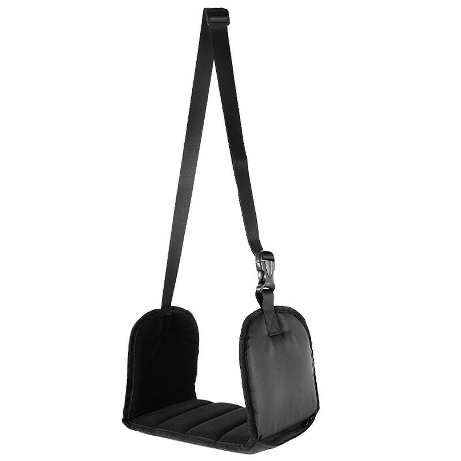 Airplane Foot Rest Travel Hammock with Adjustable Strap, Wide Base, Foldable Ergonomic Support