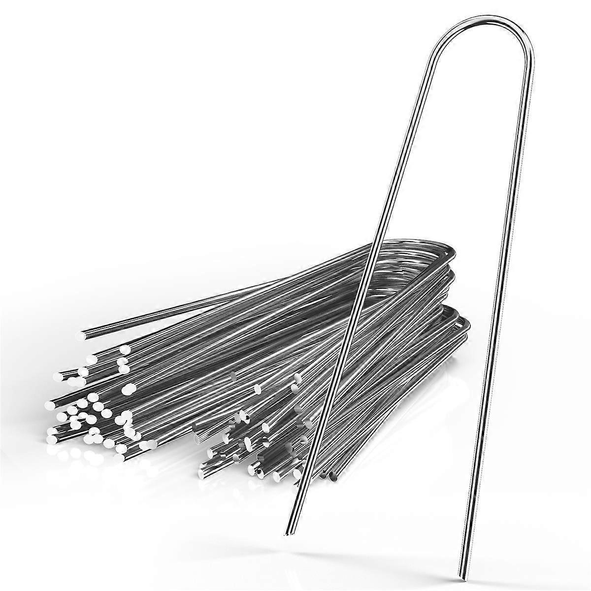 Ground anchor 150 x 25 x 2.9 mm made of galvanized steel Stainless steel - Weed fleece fastening