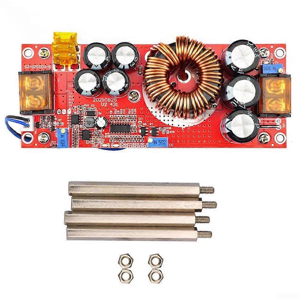 1500W 30A DCDC Boost Converter with Constant Current,  Efficiency and Overcurrent Protection