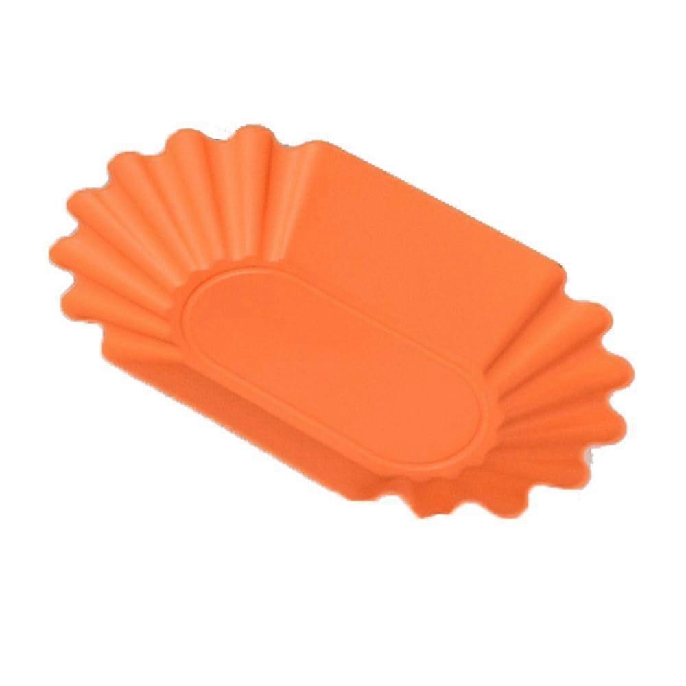 Coffee Bean Tray Oval Plastic Reusable for Cupping and Bean Sorting Sample Display Orange