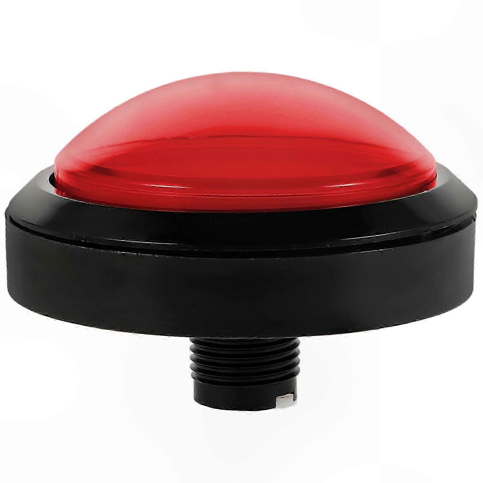 Illuminated Dome-Shaped Push Button for Gaming Consoles Self-Resetting Red Switch