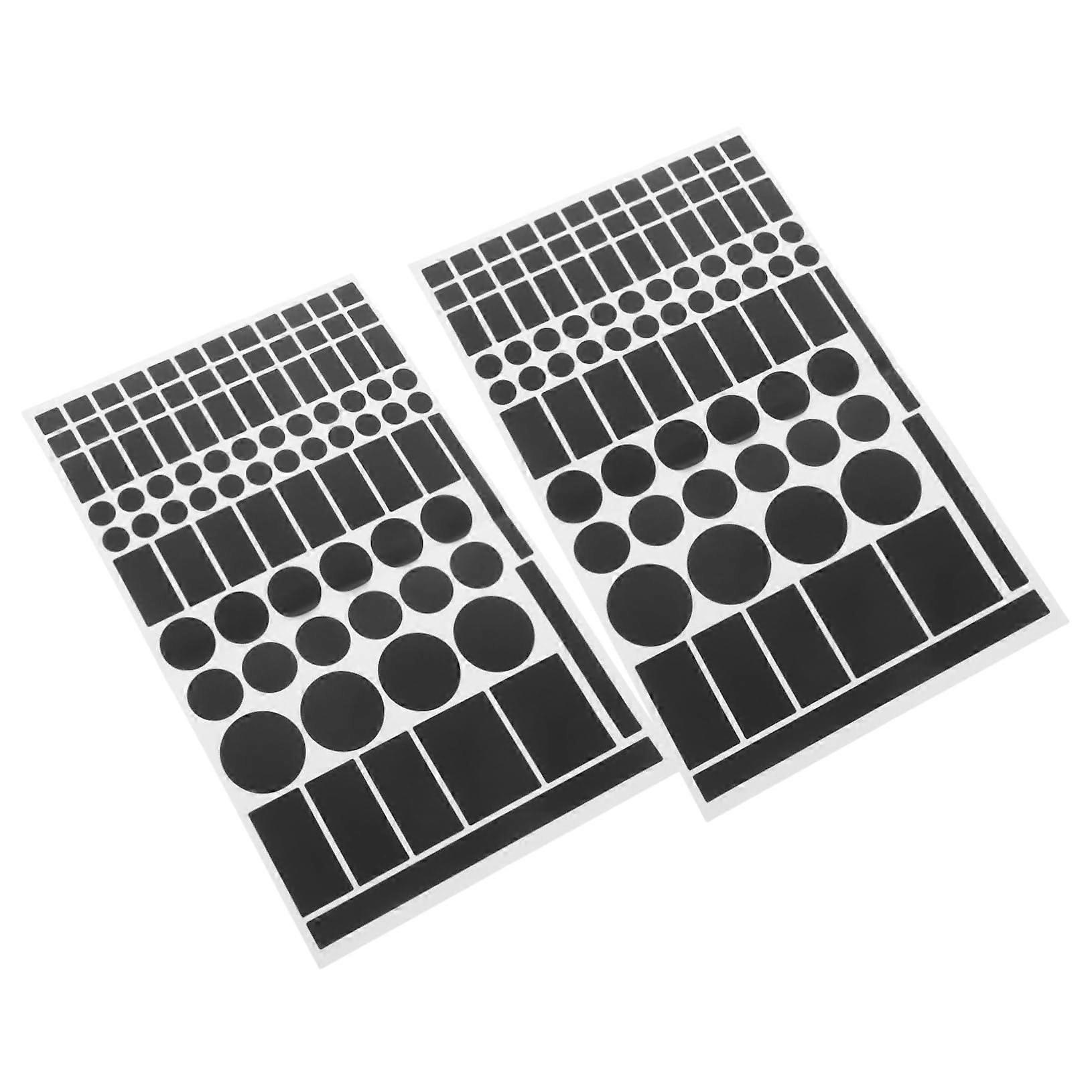 LED Light Blocking Stickers for Electronics with Glare Reduction and Residue Removal, 2 Pack