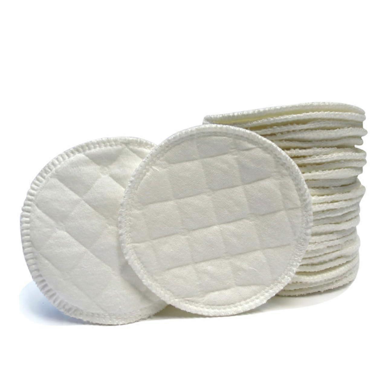 Breastfeeding Pads 12 Pack Reusable Washable Cotton Nursing Pads LeakProof 3Layer Design