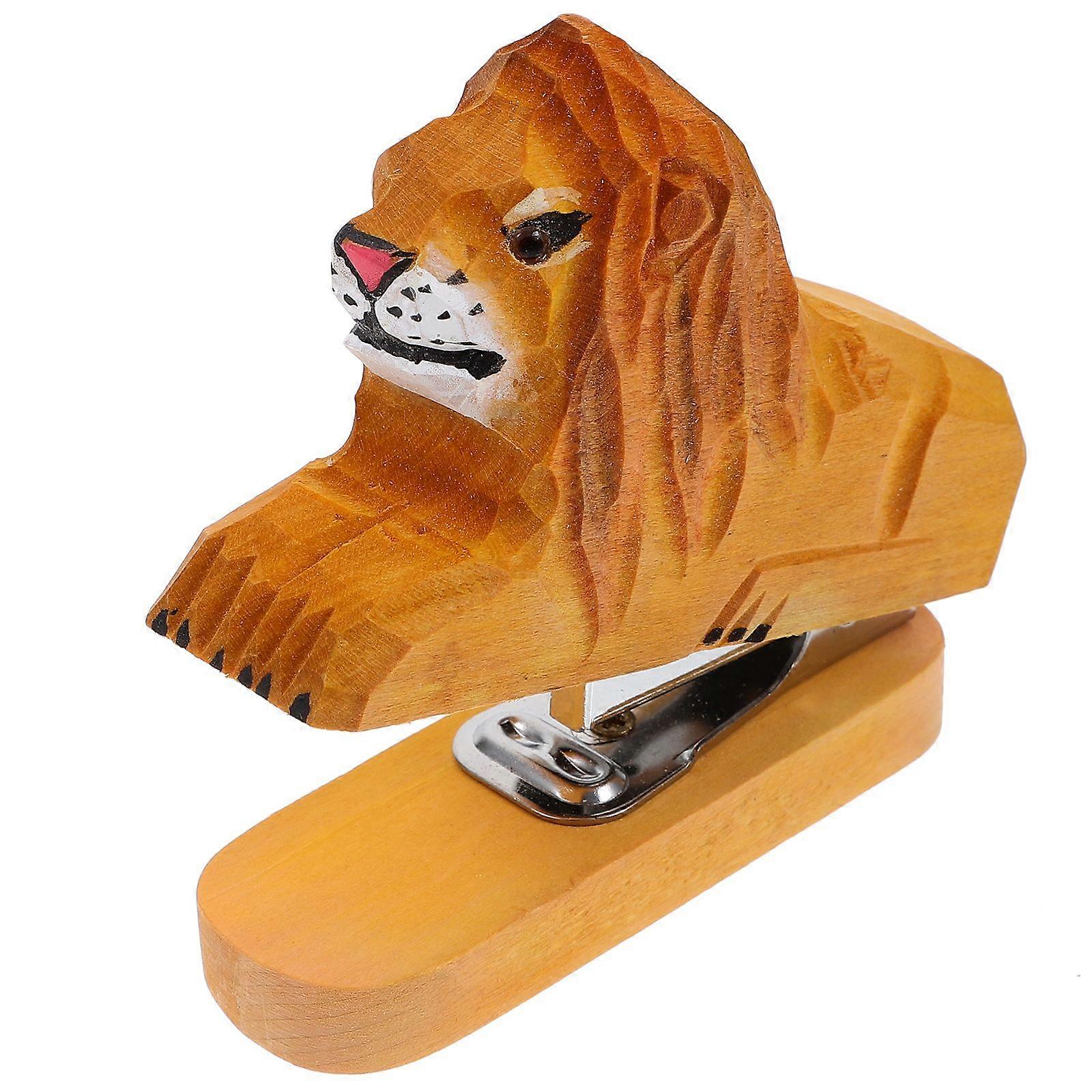 Wooden Animal Stapler Funny Stapler Office Stapler Creative Stapler Paper Stapling Tool