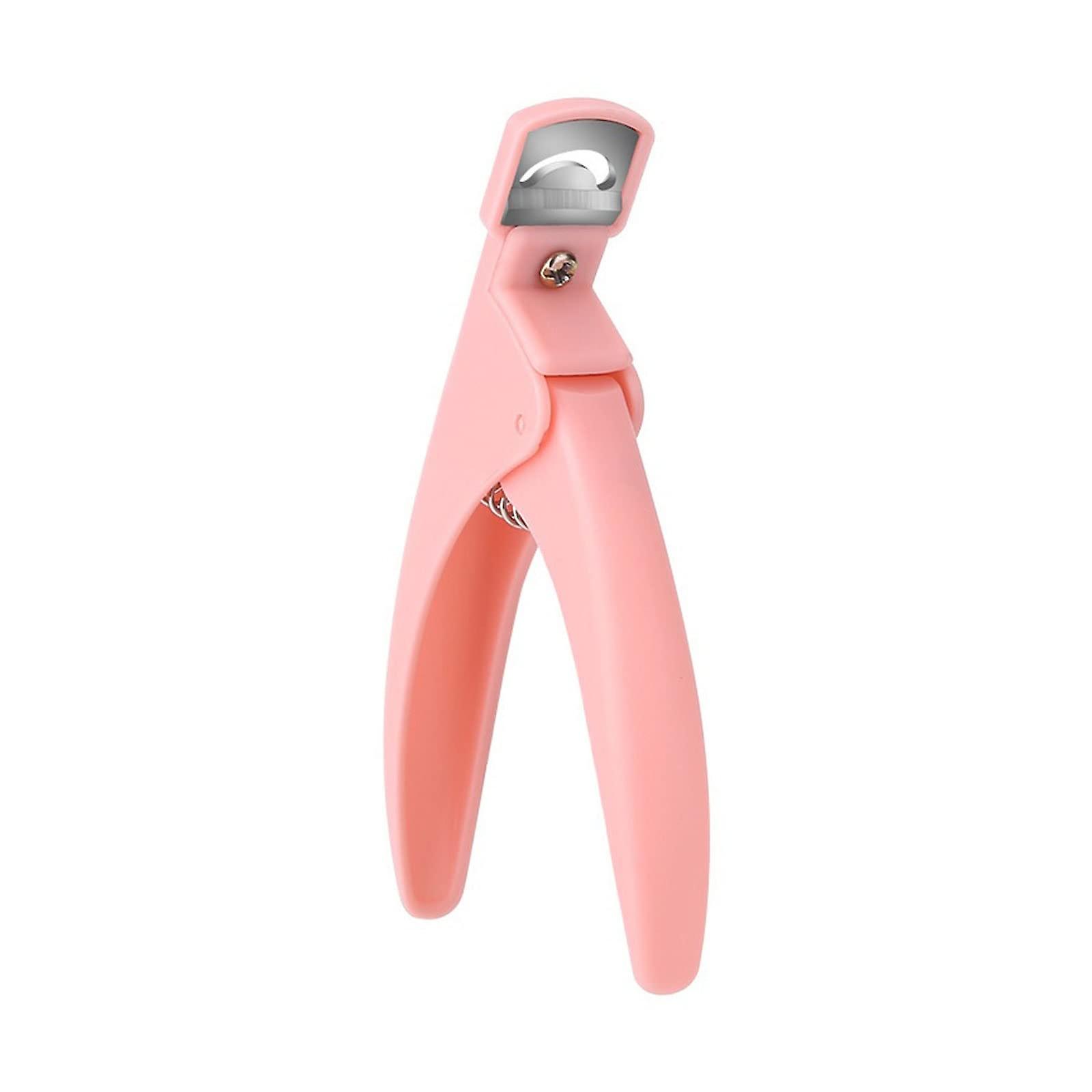 Nail Clipper Manicure Kit with Durable Blade for Thick Nails Pink Professional Cutter Tool