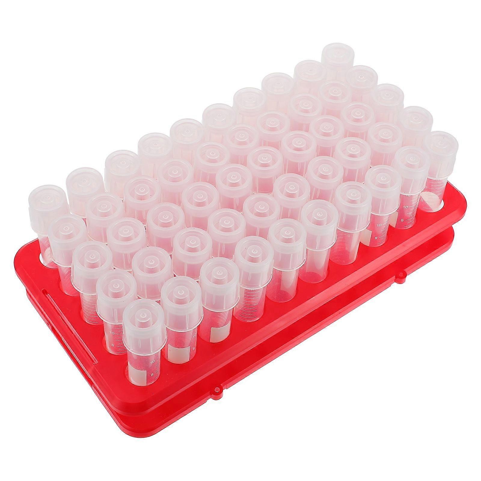 Experimental Bacteria Cultivation Tubes for Storage Use with Rack 100Pcs