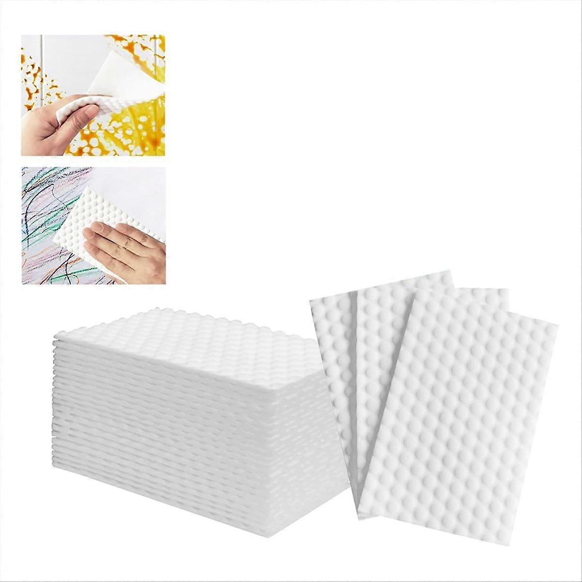 50 PCS Magic Sponge Eraser Sheets,Convex Point Melamine Sheets