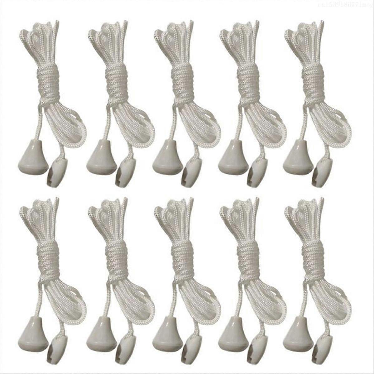 10Pcs Ceiling Switches Pull Cord 1.5m Light Switches Pull Rope