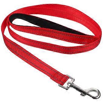 Guia refletora de nylon para cães, ideal para passear e treinar filhotes.