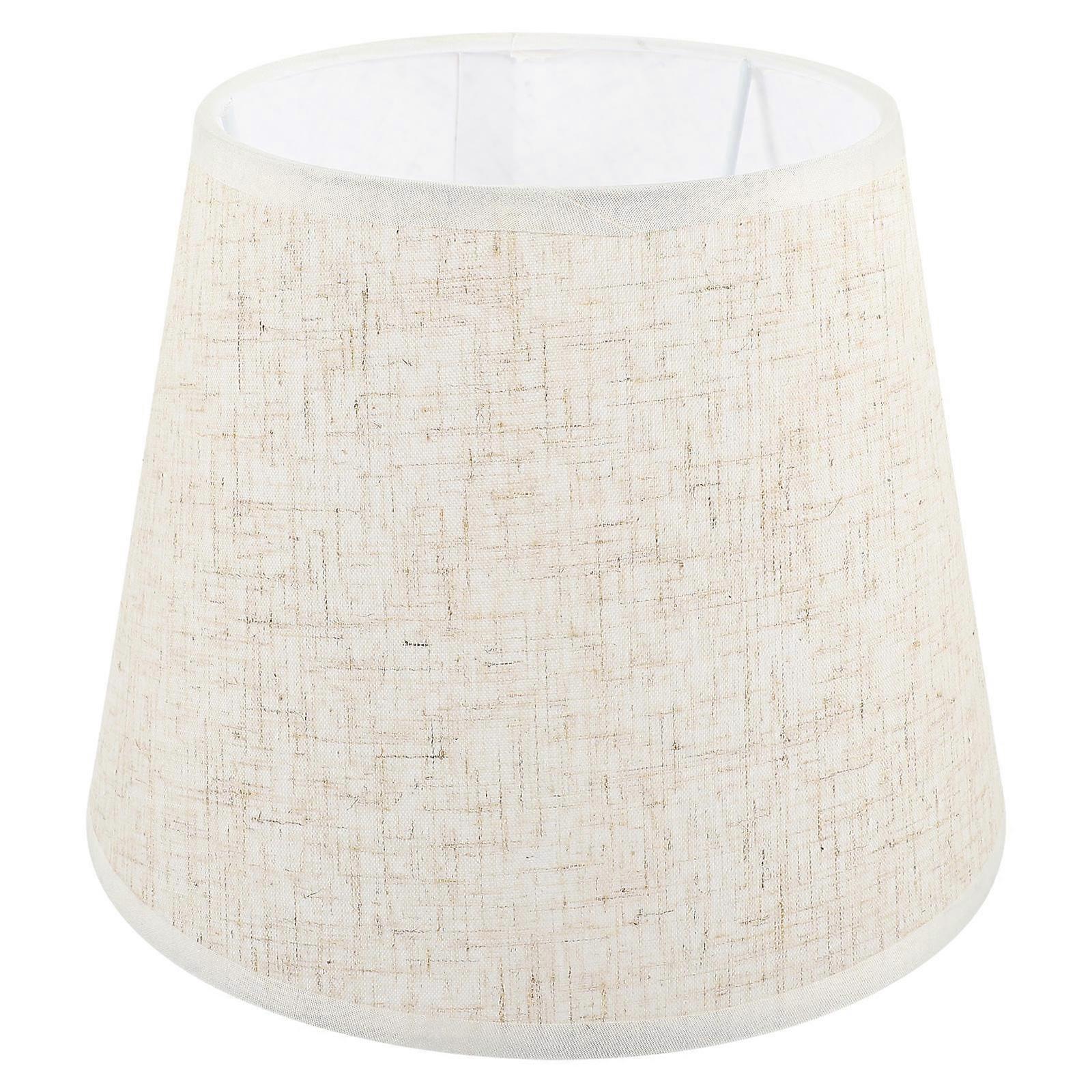 Beige Replacement Lamp Shade for Table Lamp Fabric Cover E27