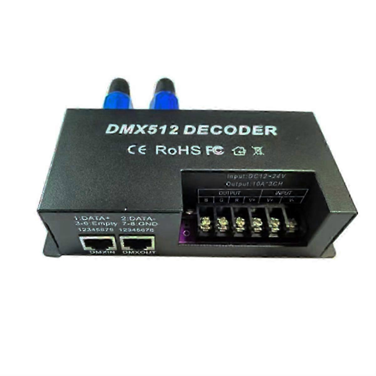 3 Channel dmx decoder rgb led strip controller DMX