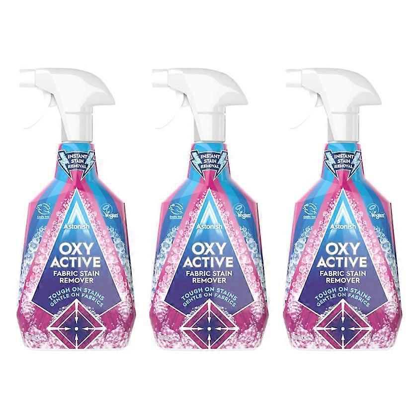 Astonish Oxy Active Fabric Stain Remover 750ml (3 Pack)