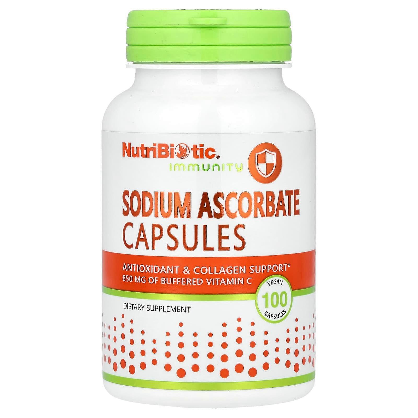 NutriBiotic, Immunity, Sodium Ascorbate, 100 Vegan Capsules