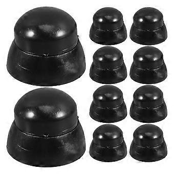 Playground Plastic Nut Caps for Nut Protection Cover 50Pcs Black Safety Caps