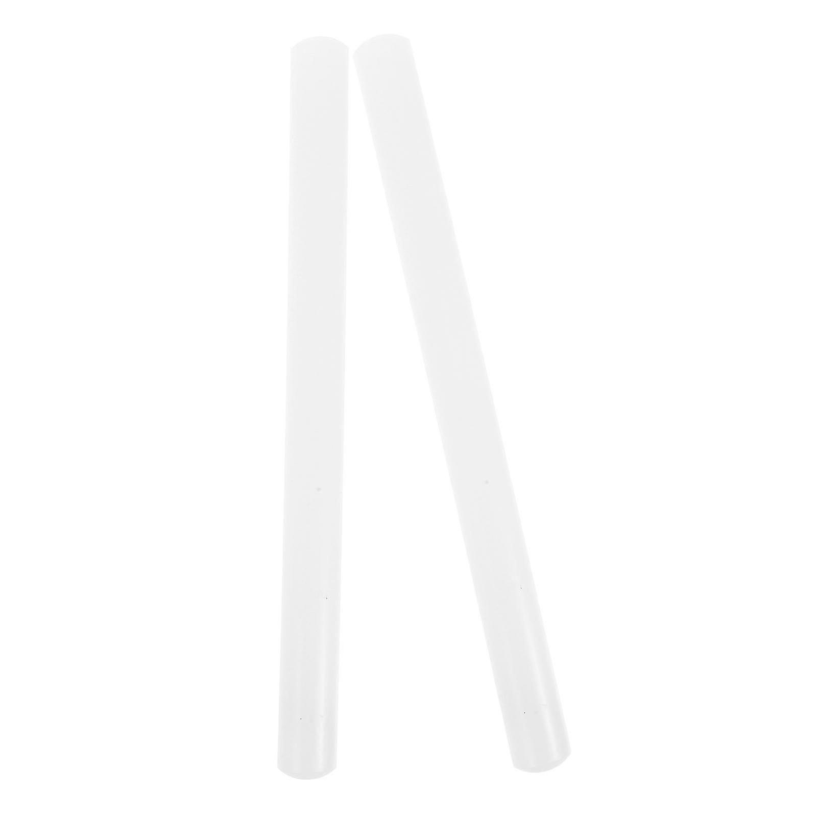 Baking Rolling Pin for Kitchen Use 2Pcs White Plastic Dough Roller
