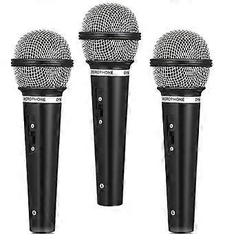 Black Fake Microphone Model Kids Microphone Toys for Party 3Pcs