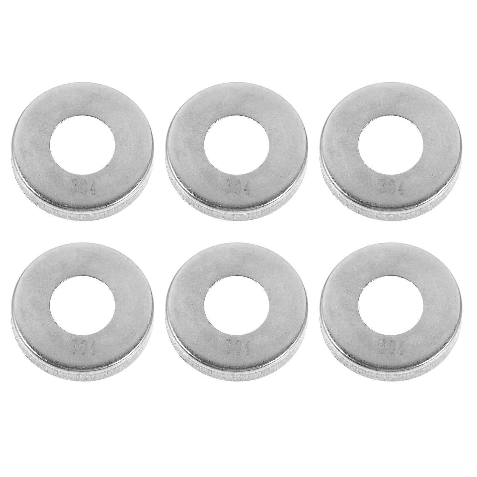 Protective Railing Covers In Silver For Posts With 5x5cm Size Rust Resistance 6Pcs