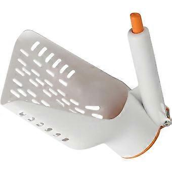 Odor-depleting litter scoop, disposable litter box