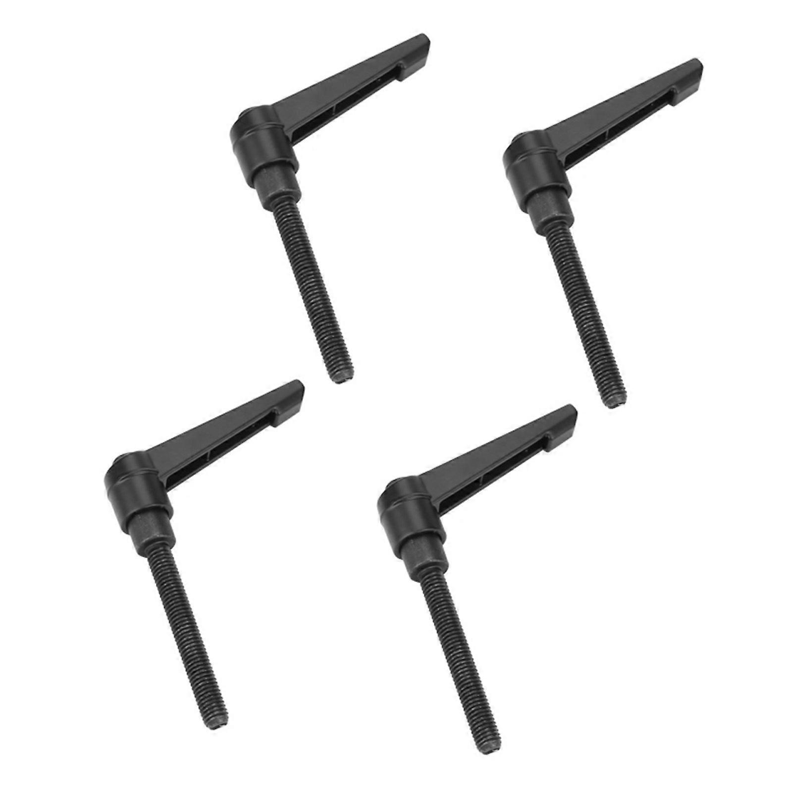 4PCS Metal Machine Knobs Adjustable Fixing Handle M6 Male Thread (70mm)