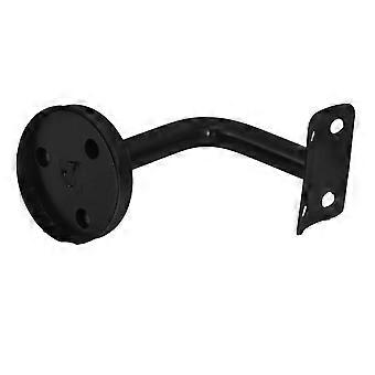 Support de main courante en acier inoxydable noir Supports de main courante d’escalier robuste Supports de rampe d’escalier pour main courante Supports de montage de main courante