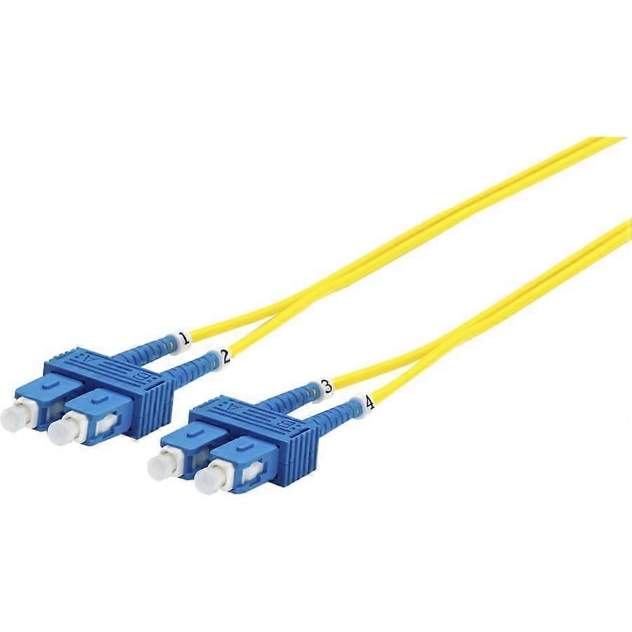 MicroConnect Optical Fibre Cable SC-SC Singlemode Duplex OS2 (Yellow) 2m