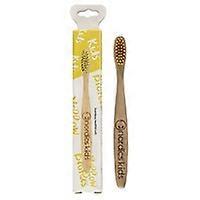 Children's Yellow Bamboo Toothbrush 1 unit