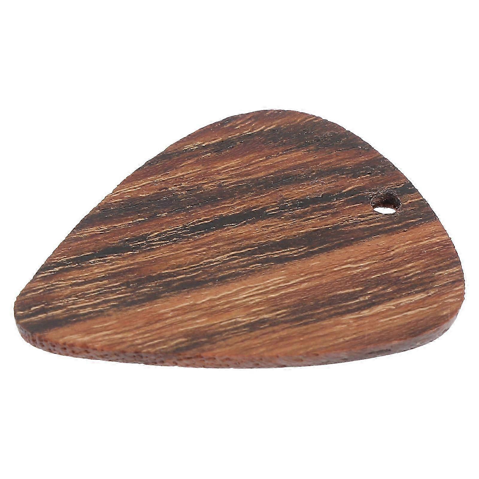 Wooden Guitar Pick, Ergonomic Bass Picks for Beginners, Smooth Strumming, Durable, Clear Sound, 1 Pack