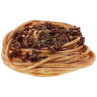 Simulierte Spaghetti mit Fleischsoße Gefälschte Pasta Lebensmittelmodell Künstliches lebensechtes Essen