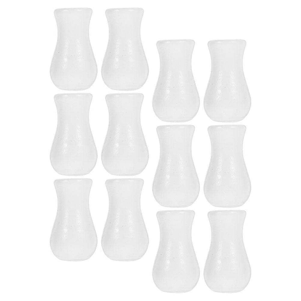 Decorative 12Pcs White Wooden Blind Pull Cord Knobs for Curtains