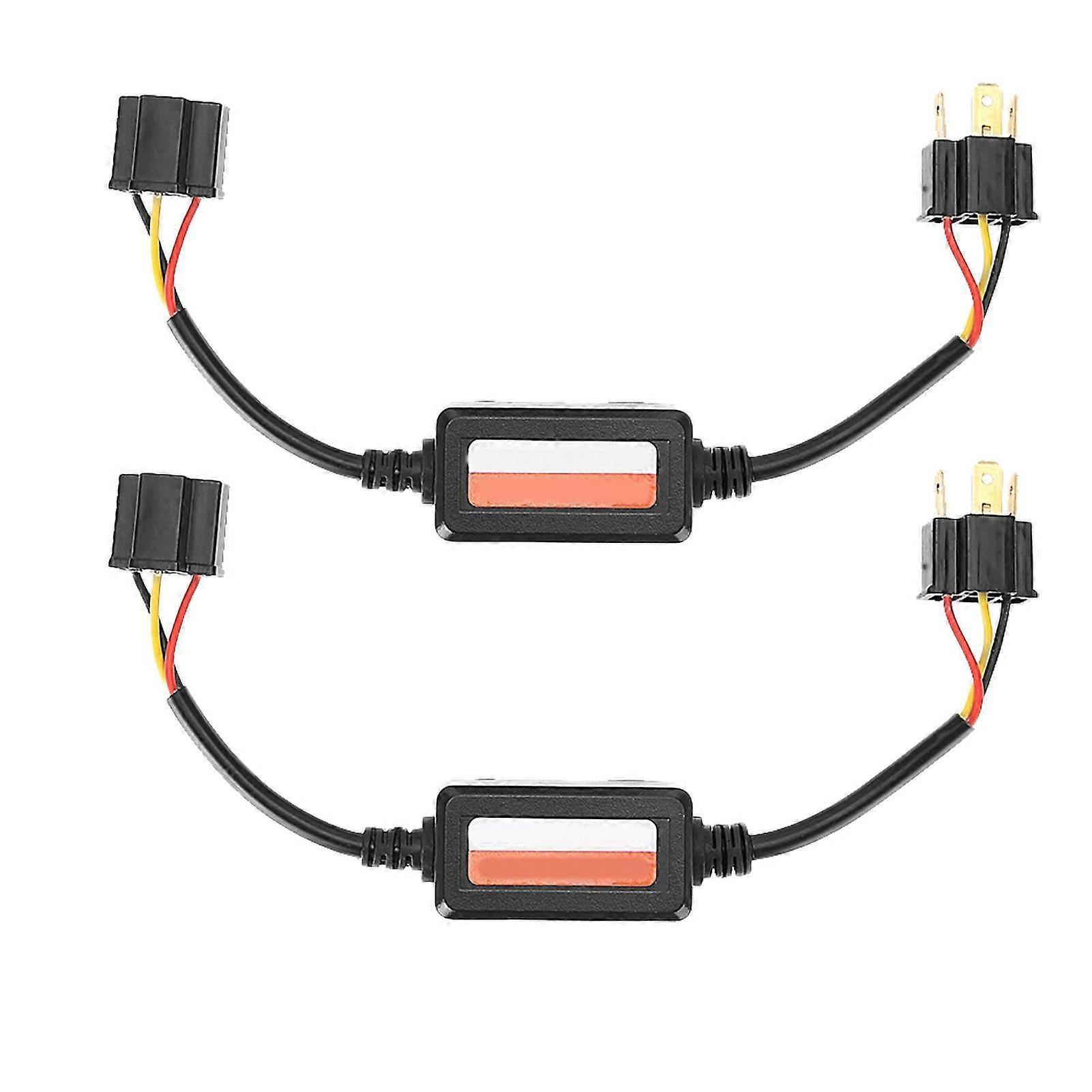 2pcs Car LED Headlight Decoder Radio Audio Anti Interference Error Canceler Filter