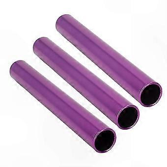 3-Pack Track Relay Baton - Lightweight Aluminum Alloy with Bright Purple Finish for Training and Competitions_hz