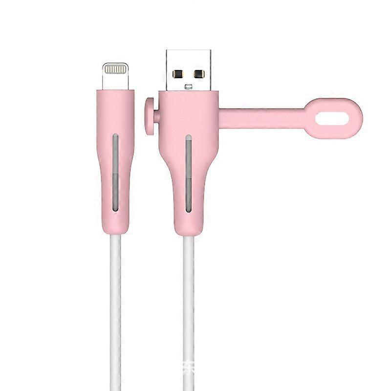 Cable Protector - Lightning 2-piece Pink