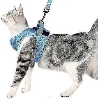 Geschirr und Leine Katze Halskette Kitten Ultralight Cat Walker läuft süß und bequem, wasserdicht, perfekt für Kätzchen und Rabb