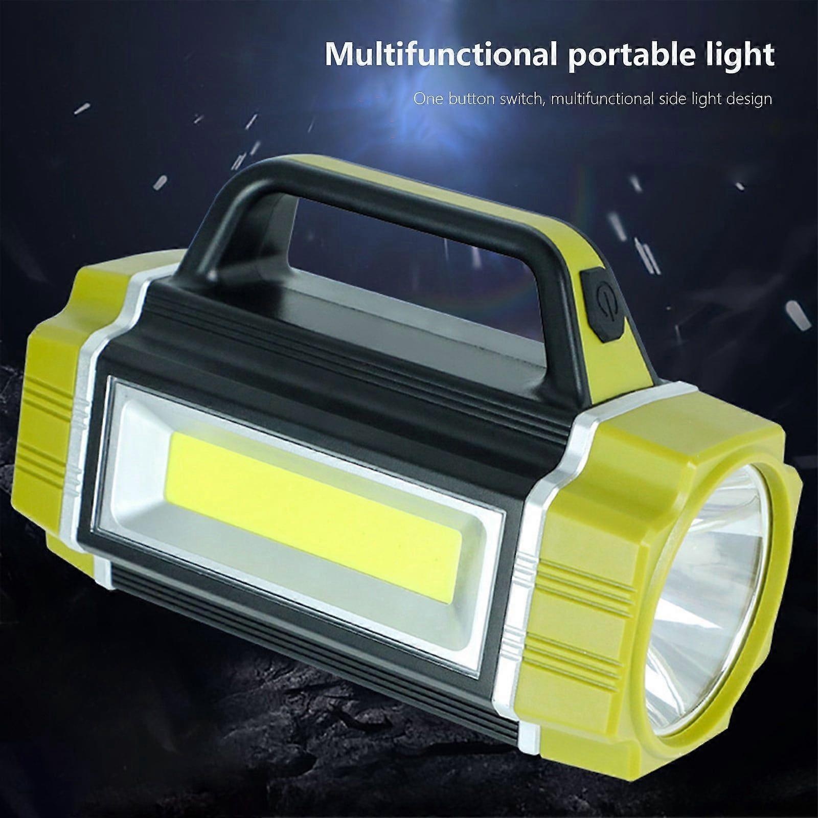 Rechargeable LED Spotlight, Multi Function Camping Lantern Big Flashlight, Power