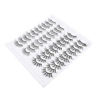 Natural False Eyelashes for Girl 20Pairs Realistic Makeup
