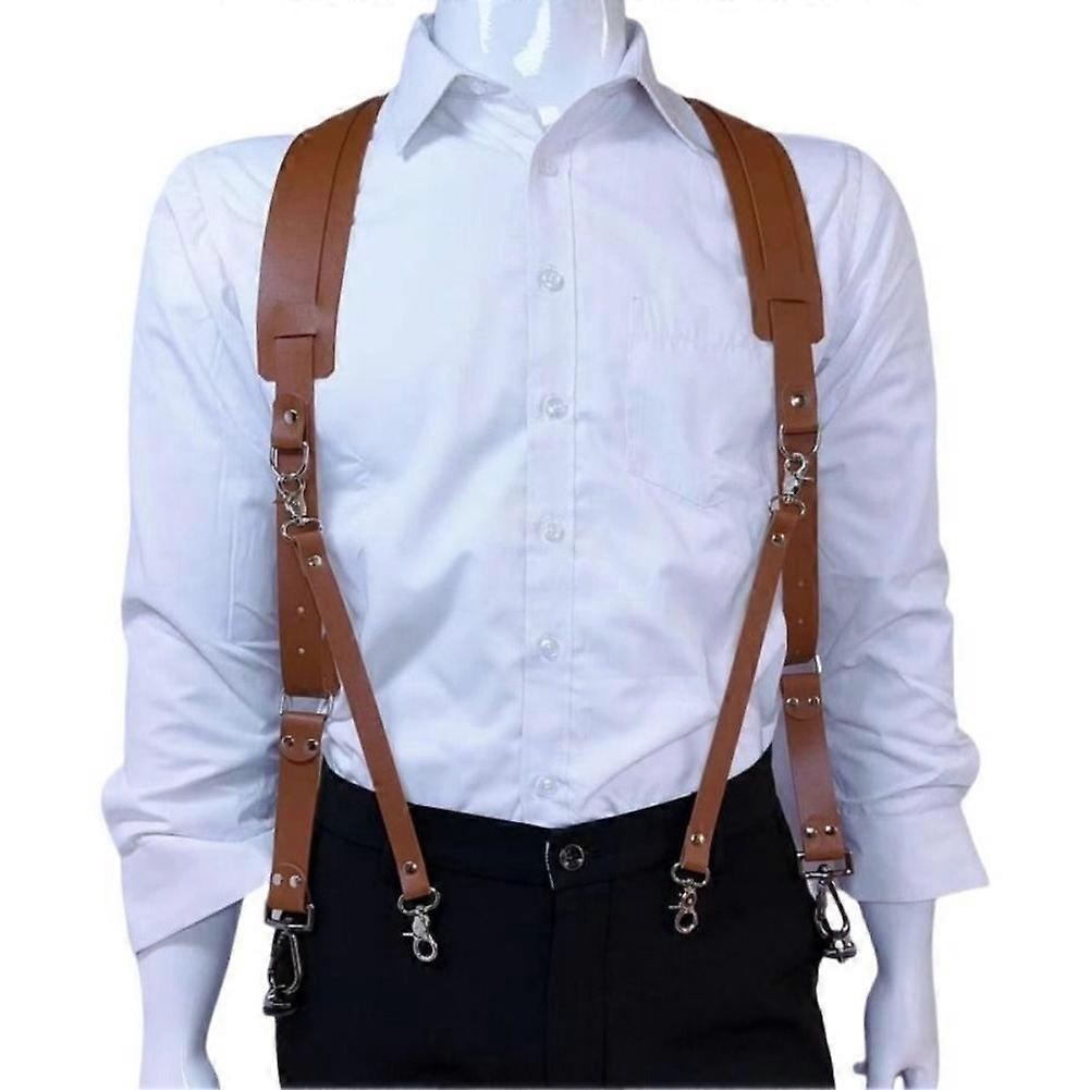 Professional Camera Harness Adjustable PU DSLR Camera Strap Comfortable Durable Adjustable Camera Shoulder Strap Brown