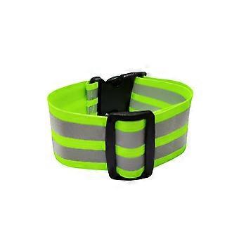 Reflective Band High Visible Night Safety compatible with Arm Wrist Waist Ankle Adjustable Elastic Reflective Belt compatible with Running Hiking