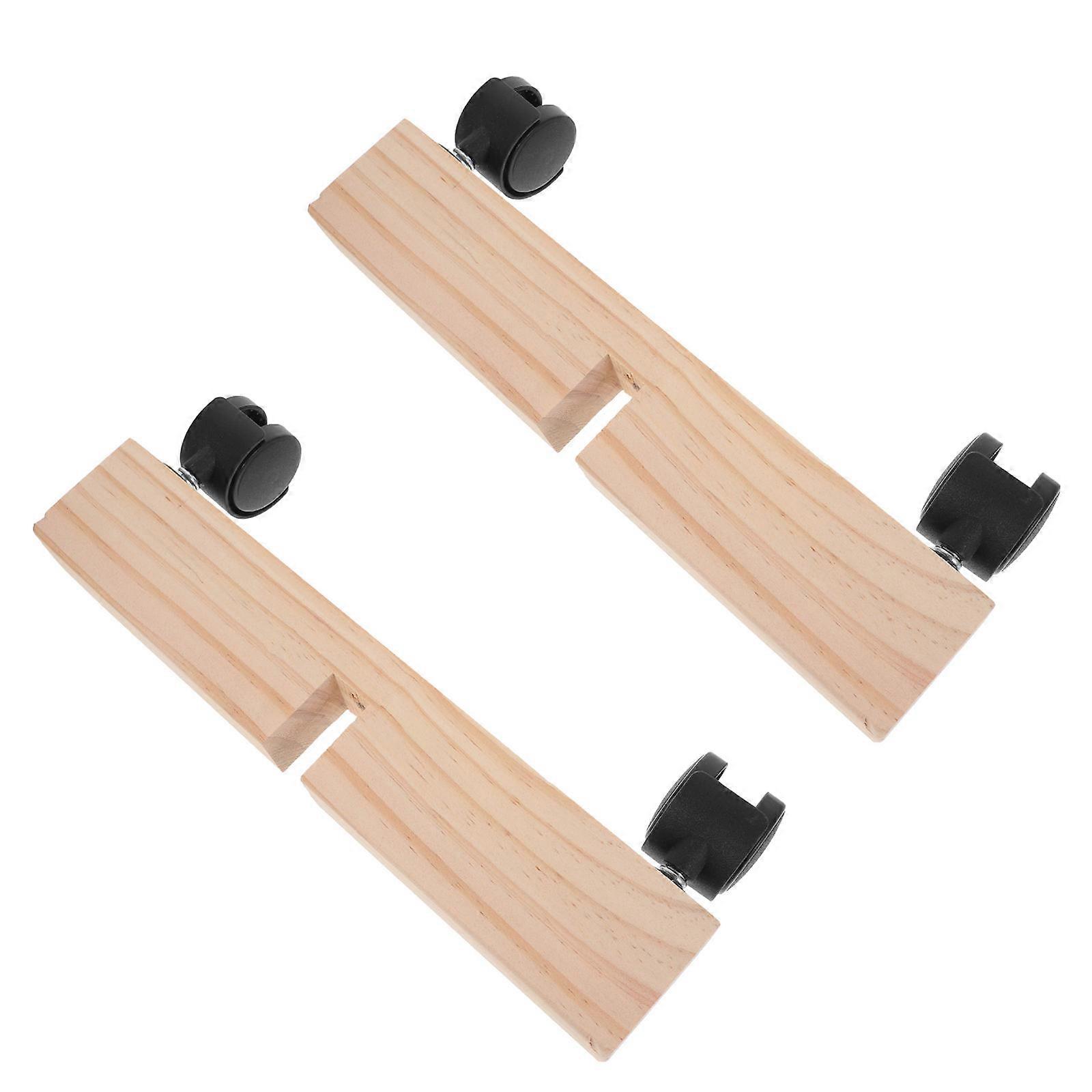 2pcs Room Divider Stand Panel Bracket with Wheel Partition Screen Supporter