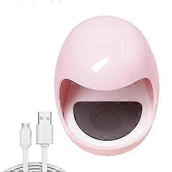 Kleine und tragbare Maniküre-Eierlampe - rosa Eierlampe (mit Datenkabel)schminken