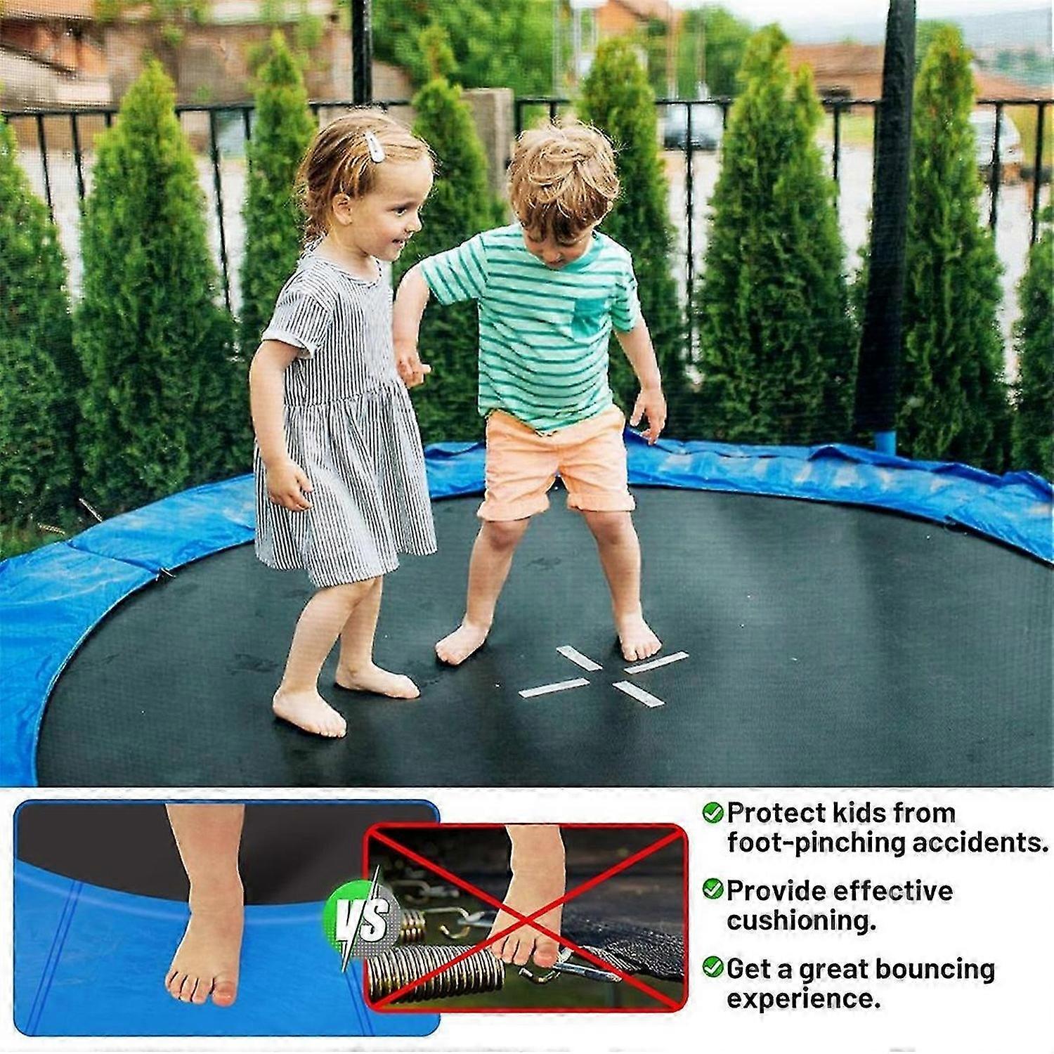 Trampolinplatta, 8FT reservfjäderskydd, kantskydd
