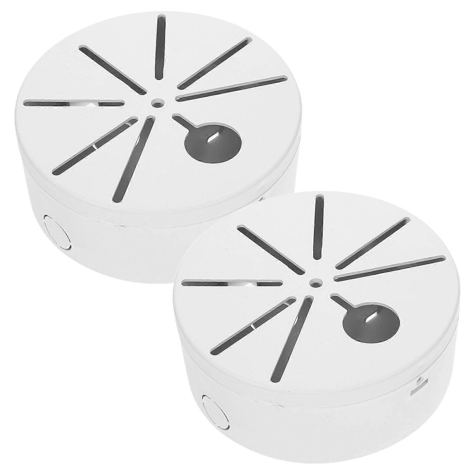 2Pcs Camera Junction Box Security Camera Holder for CCTV Camera Mount Electric Wire Hide