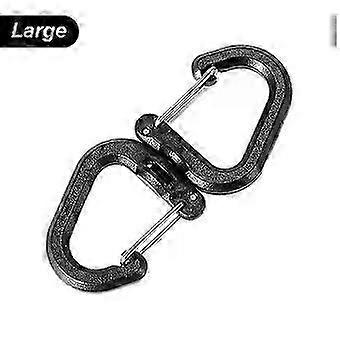 Outdoor Multi-function 360 Rotatable Hook Type S Hiking Backpack Buckle For Flashlight Camping Gadgets 1pcs