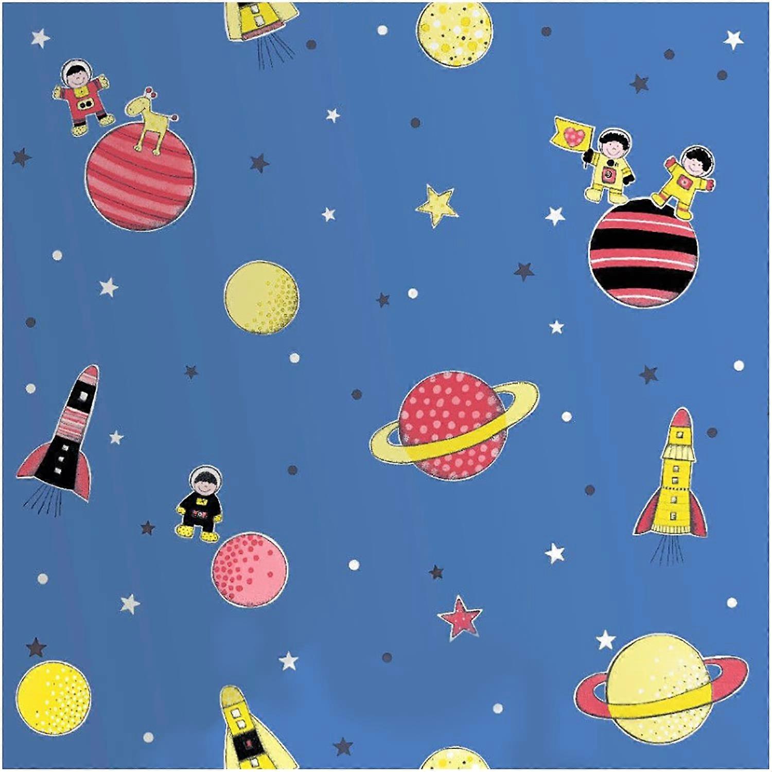 Blue Kids Space Wallpaper