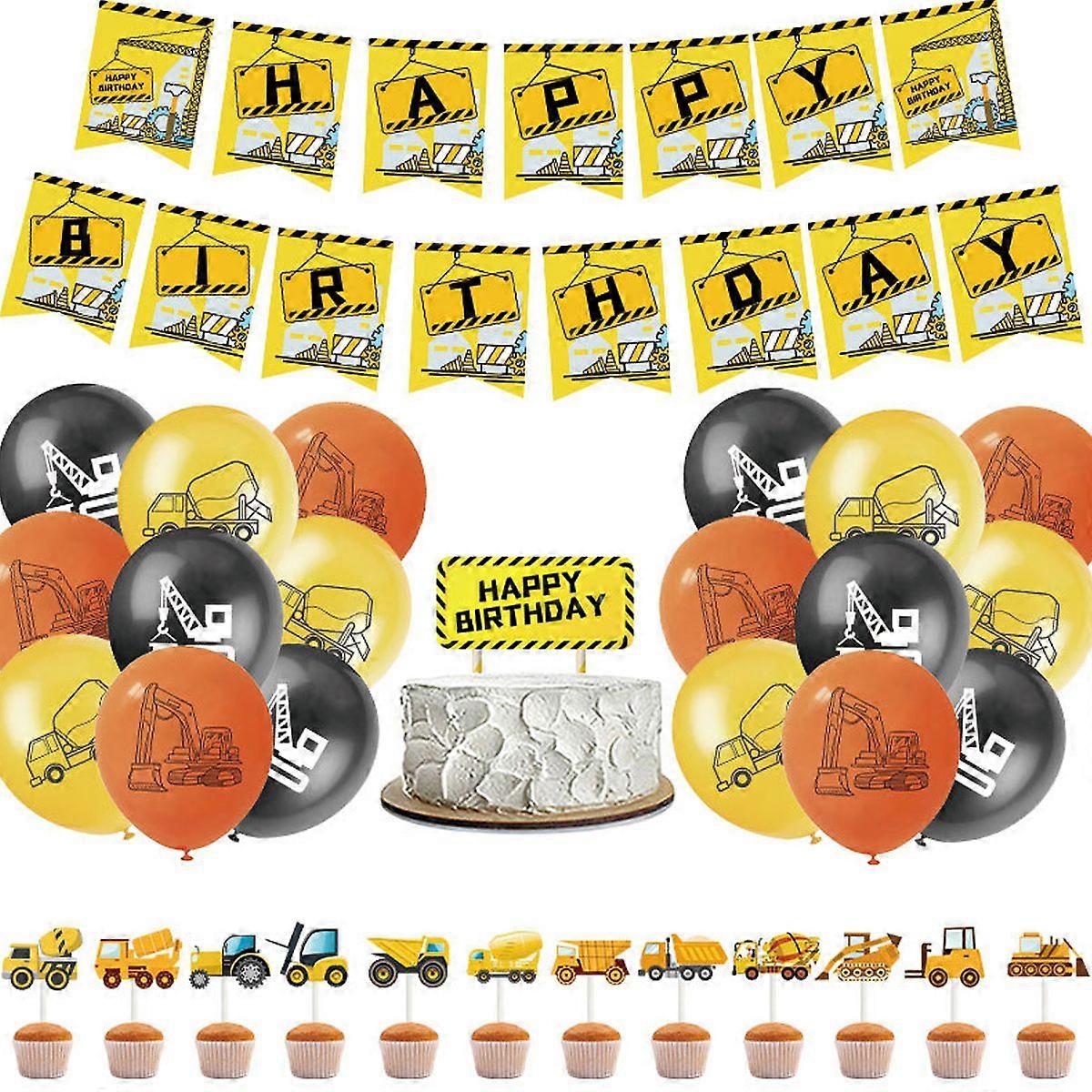Construction Birthday Party, Durable Reusable, Transformation