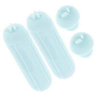 Mei Gong Nail Stamping Kit Silicone Stamper Set for 2Pcs Sky Blue