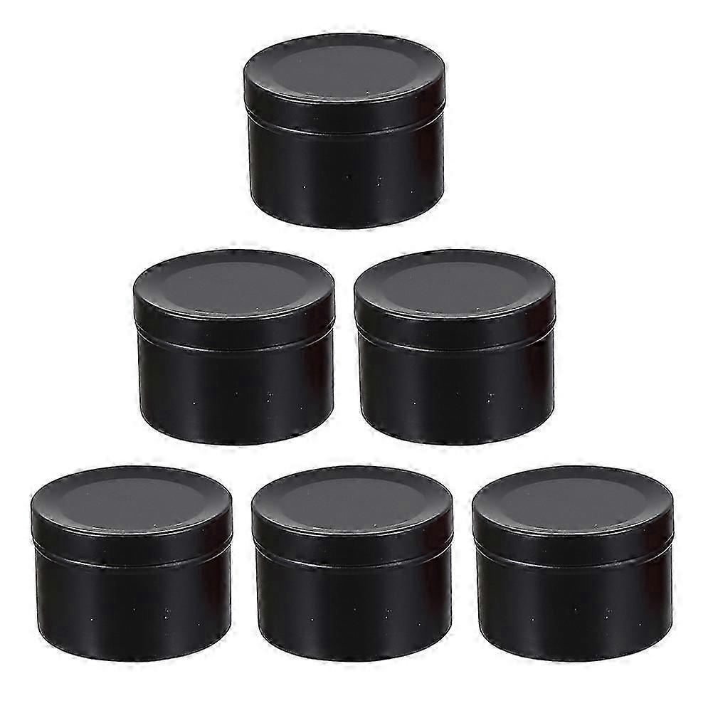 6Pcs Empty Candle Cans, Gift Storage Containers, Practical Beautiful Design for Parties