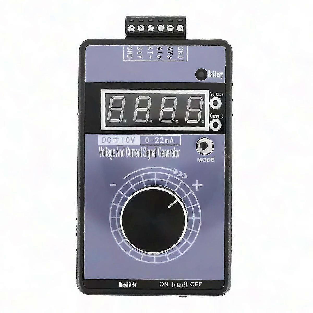 Precision 4-20mA Current Voltage Signal Generator for PLC Panel Debugging & Frequency Converter Analog Simulator