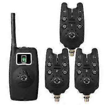 Lixada Wireless Digital Fishing Bite Alarms Set with LED Indicator Alert Bell Receiver, Fishing Tackle Kit and Zippered Box